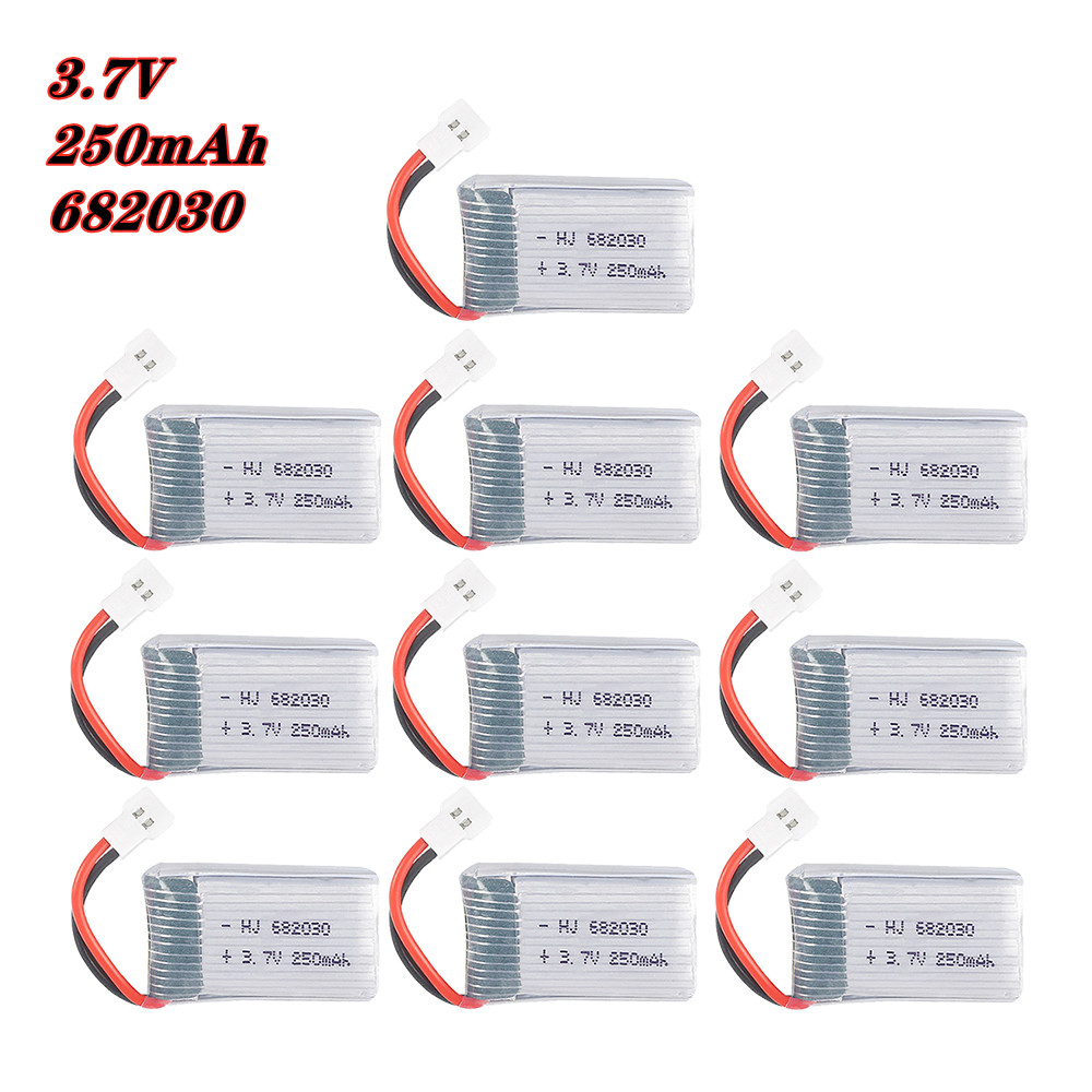 Rc Hobby Airplanes - 4/5/10szt High Rate 3.7V 250mAh 682030