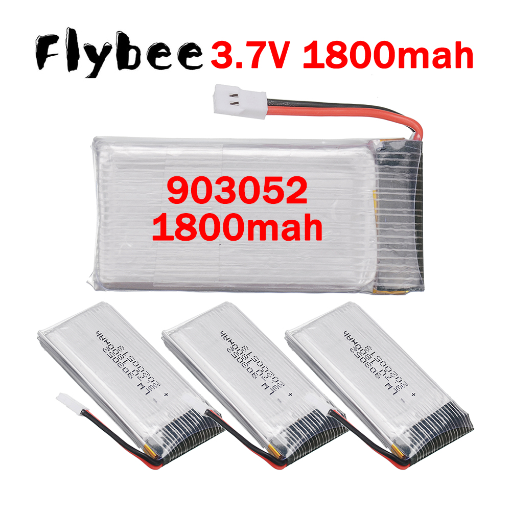 Rc Hobby Airplanes - Ładowarka 5w1 903052 3.7V 1800mAh Baterie