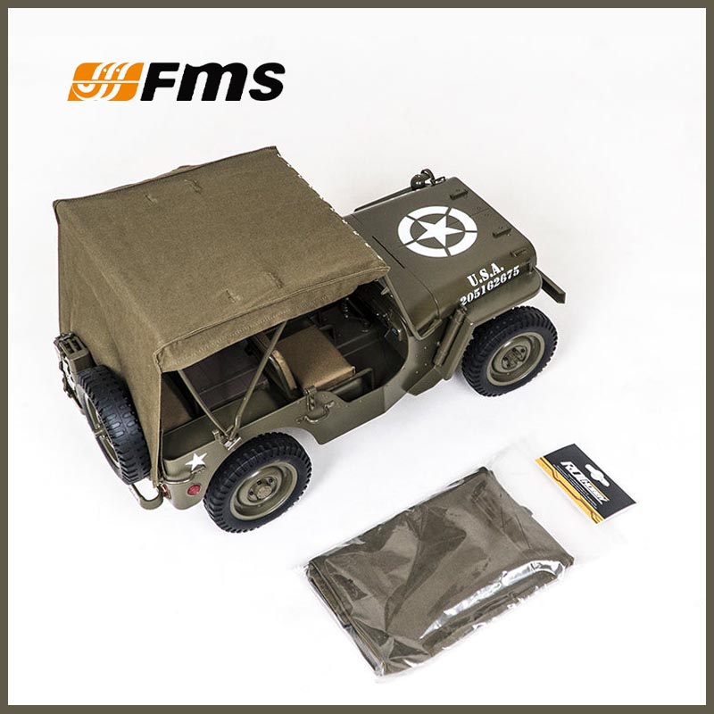 Rc Jeep Hobby - Dach płócienny FMS 1/12 C1167 do